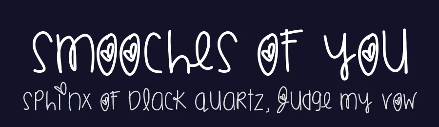 Smooches Of You by Des Gomez — Script Handwritten Font — thumbnail 2