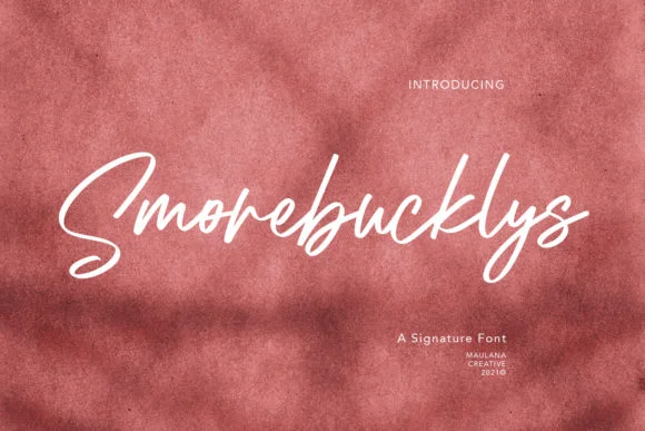 Smorebucklys Font by Maulana Creative — Script Handwritten Font