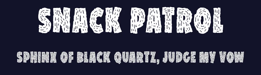 Snack Patrol by Pizzadude — Decorative Font — thumbnail 2