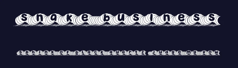 Snake Business by Vladimir Nikolic — Decorative Font — thumbnail 2