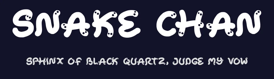 Snake Chan by Hawtpixel — Decorative Font — thumbnail 2