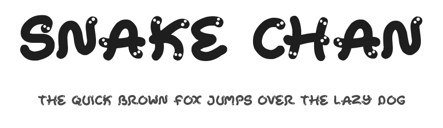 Snake Chan by Hawtpixel — Decorative Font