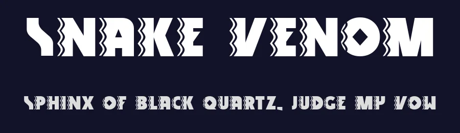 Snake Venom by No Images Fonts — Decorative Font — thumbnail 2