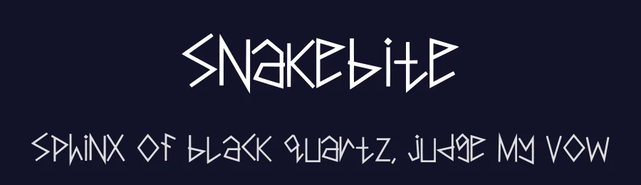 Snakebite by Rainbow Graphicx — Decorative Font — thumbnail 2