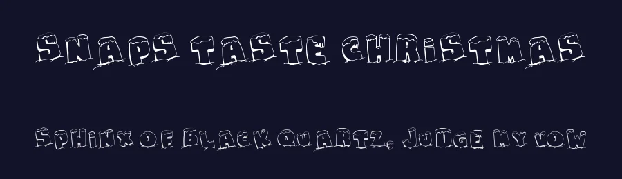 Snaps Taste Christmas by Galdino Otten Fonts — Decorative Font — thumbnail 2