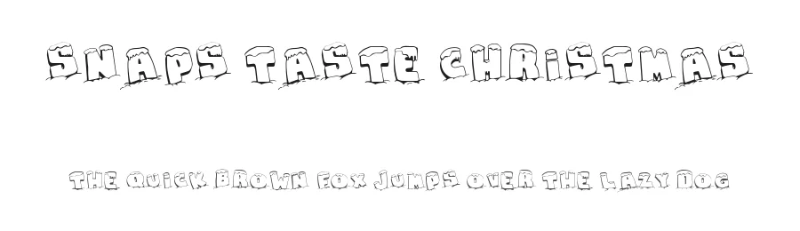Snaps Taste Christmas by Galdino Otten Fonts β Decorative Font