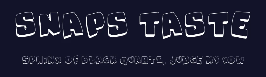 Snaps Taste by Galdino Otten Fonts — Decorative Font — thumbnail 2