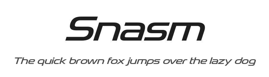 Snasm by Typodermic Fonts — Display Font