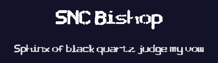 SNC Bishop by charisman — Decorative Font — thumbnail 2