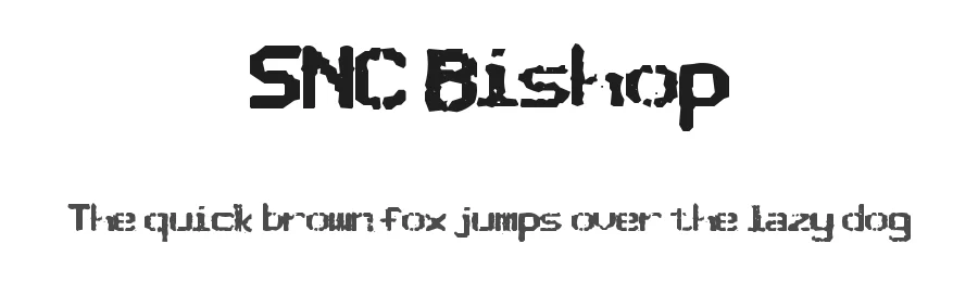 SNC Bishop by charisman — Decorative Font