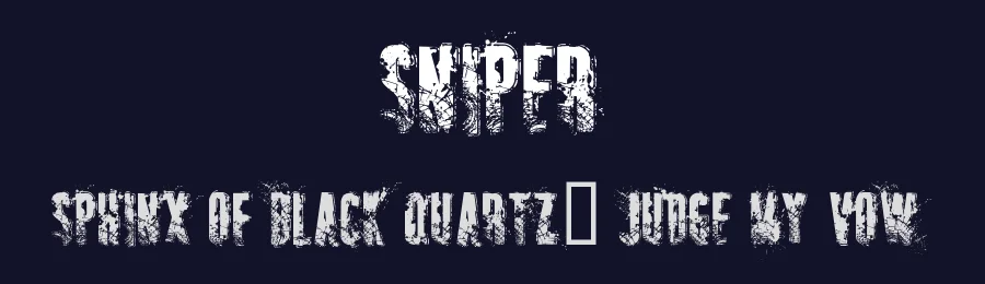Sniper by Billy Argel Fonts ® — Decorative Font — thumbnail 2