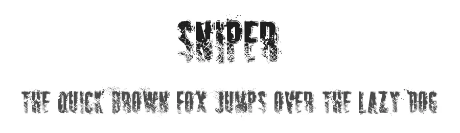 Sniper by Billy Argel Fonts ® — Decorative Font
