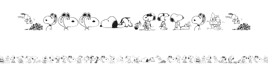 Snoopy Dings by Jbs — Dingbats Font