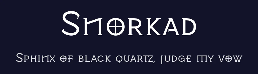 Snorkad by Leandro Ferreira — Blackletter Font — thumbnail 2