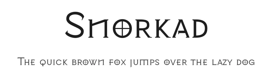 Snorkad by Leandro Ferreira — Blackletter Font