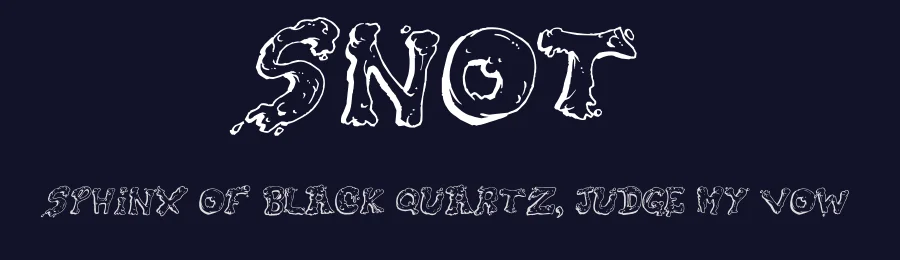 Snot by Toxic Type — Decorative Font — thumbnail 2