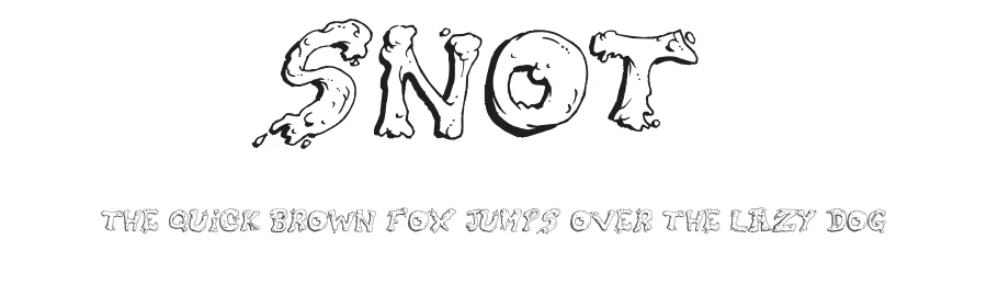 Snot by Toxic Type — Decorative Font