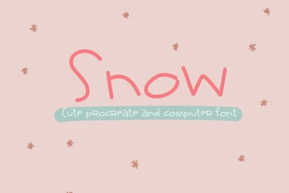 Snow Font by Carolina Mejia β Script Handwritten Font
