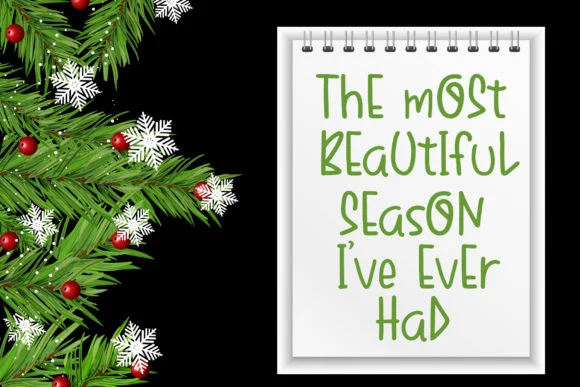 Snow in the Dark Font by boogaletter — Script Handwritten Font — thumbnail 5