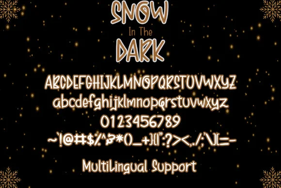 Snow in the Dark Font by boogaletter — Script Handwritten Font — thumbnail 6
