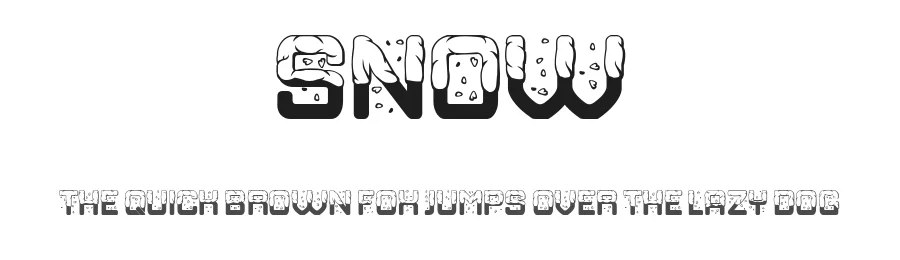 Snow by Vladimir Nikolic — Decorative Font