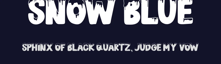 Snow Blue by girinesia.std — Decorative Font — thumbnail 2