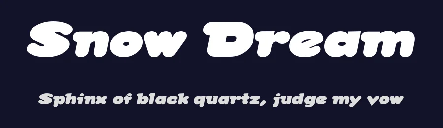 Snow Dream by Gray Graphics — Decorative Font — thumbnail 2