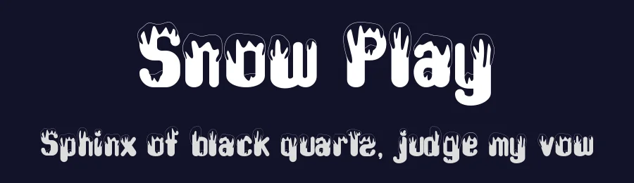Snow Play by Letterafa Studio — Decorative Font — thumbnail 2