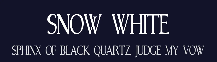 Snow White by Alphabet&Type® — Blackletter Font — thumbnail 2