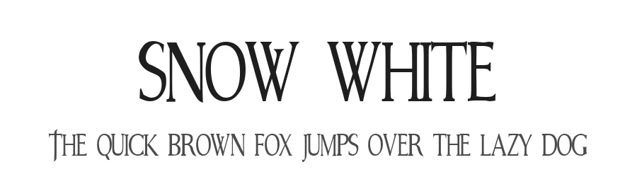 Snow White by Alphabet&Type® — Blackletter Font