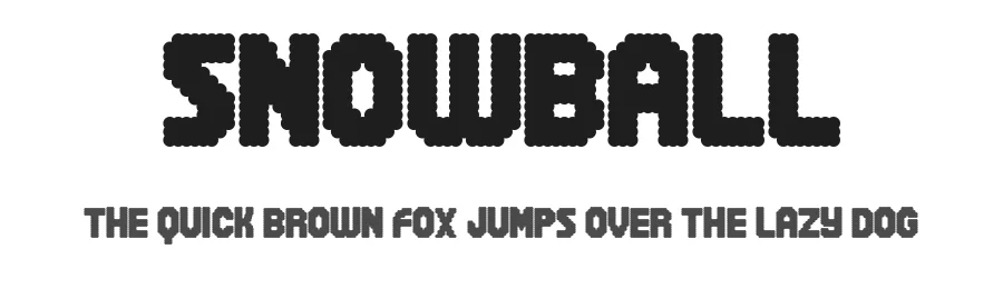 Snowball by Geronimo Font Studios β Decorative Font