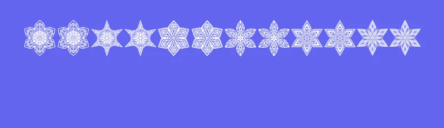 Snowflake by Vladimir Nikolic — Dingbats Font — thumbnail 3