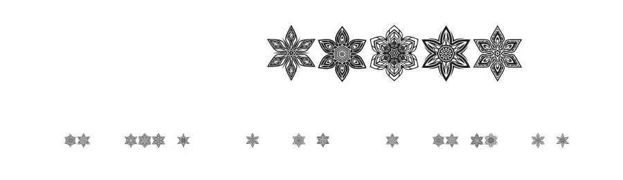 Snowflake by Vladimir Nikolic — Dingbats Font