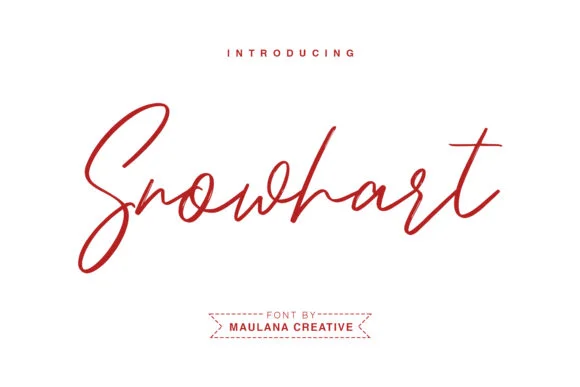 Snowhart Font by Maulana Creative — Script Handwritten Font