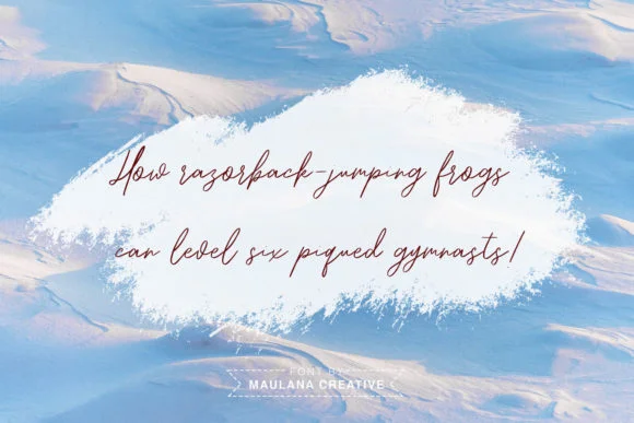 Snowhart Font by Maulana Creative — Script Handwritten Font — thumbnail 2