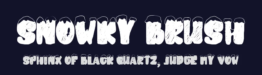 Snowky Brush by Letterara — Decorative Font — thumbnail 2