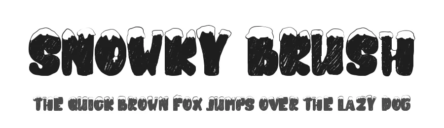 Snowky Brush by Letterara — Decorative Font
