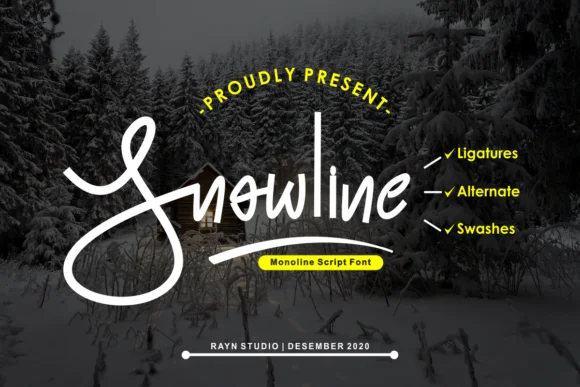 Snowline Font by raynstudio — Script Handwritten Font