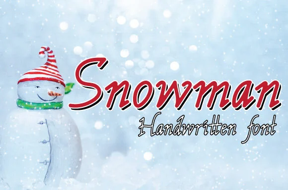 Snowman Font by Dedi Art Studio by Dedi Art Studio — Script Handwritten Font