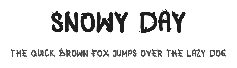 Snowy Day by MJB Letters — Decorative Font