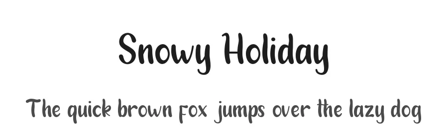 Snowy Holiday