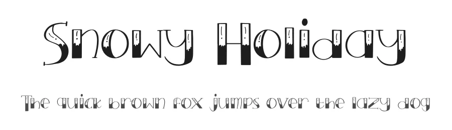 Snowy Holiday by Phantom Studio — Decorative Font