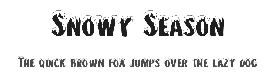 Snowy Season by Tokokoo Studio — Decorative Font