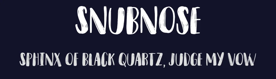 Snubnose by bogstav — Decorative Font — thumbnail 2