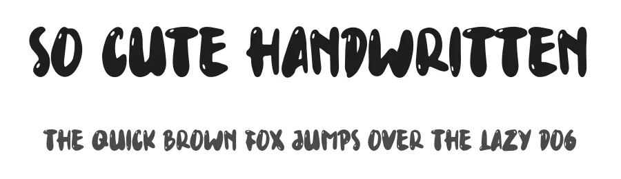 So Cute Handwritten