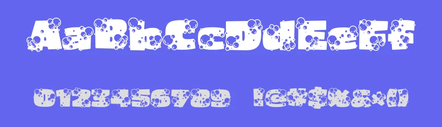 Soapy Bubbles by TracerTong Fontworks — Decorative Font — thumbnail 3