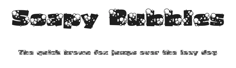 Soapy Bubbles by TracerTong Fontworks β Decorative Font