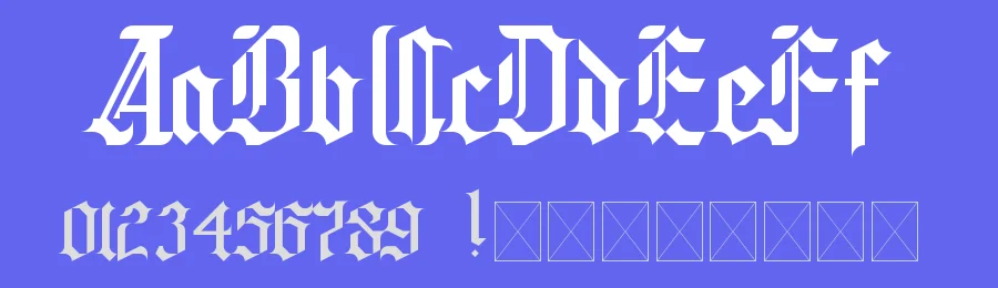 Soaring Pinnacles by Mateus Boga — Blackletter Font — thumbnail 3