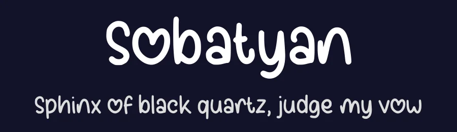 Sobatyan by Aisyah — Script Handwritten Font — thumbnail 2