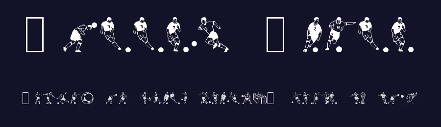 Soccer Dance — Dingbats Font — thumbnail 2